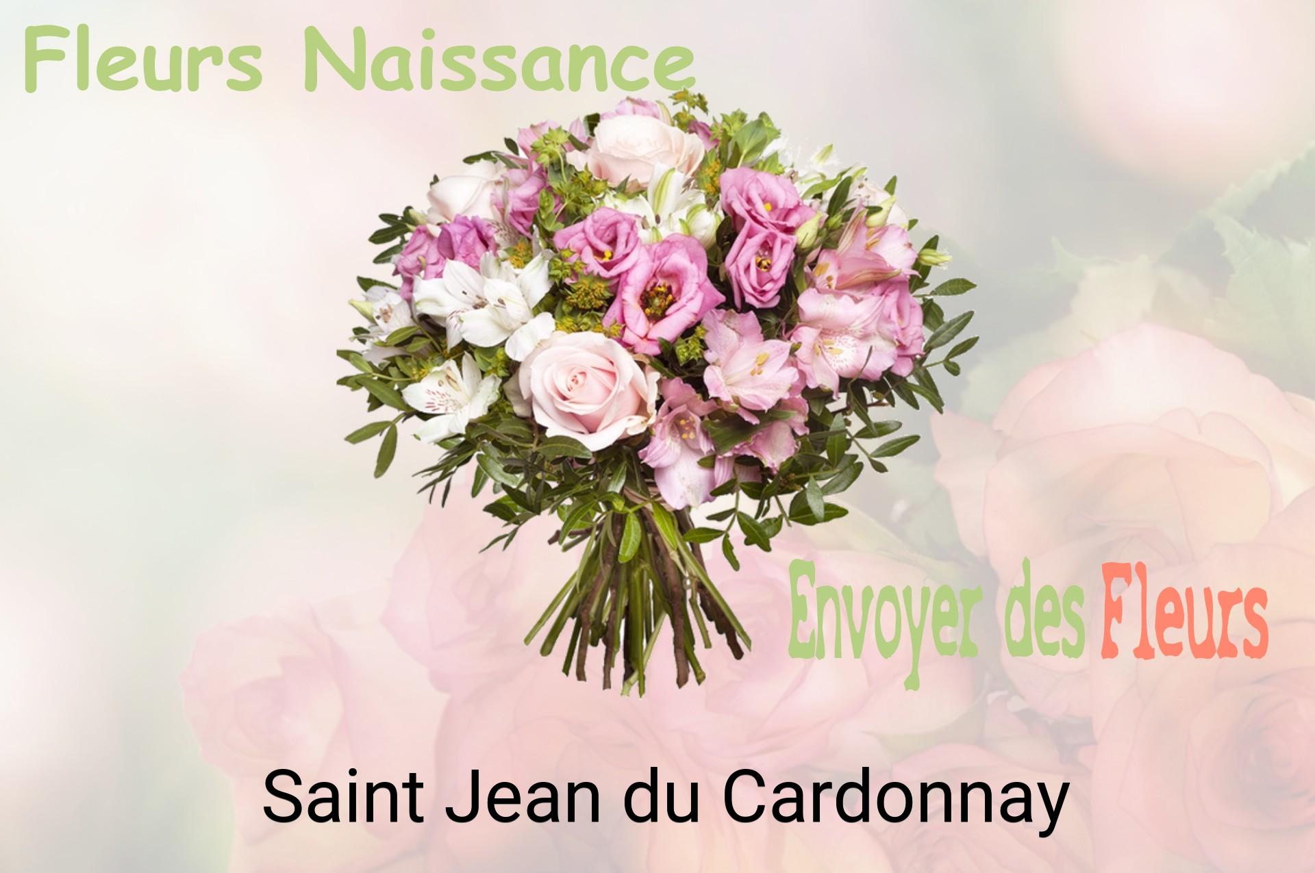 Bouquet de fleurs de naissance livré à Saint-Jean-du-Cardonnay